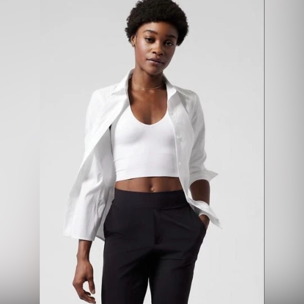 Athleta Uptown Shirt, XL, White, NWT